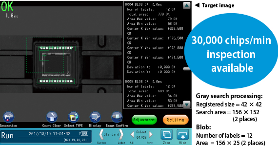 30,000 chips/min inspection available