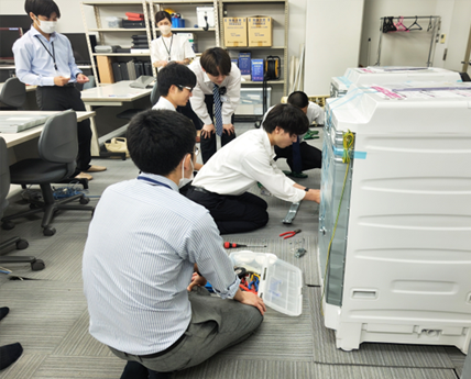 Washing machine technical skills training Phot