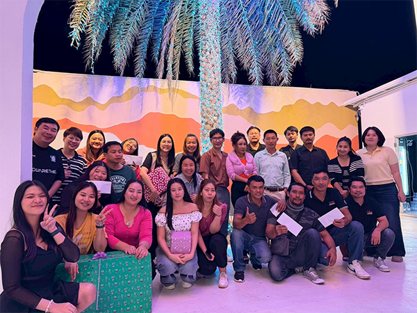 SDBS employees at the New Year’s event
