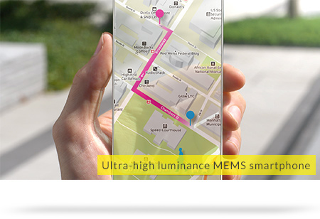 Ultra-high luminance MEMS smartphone