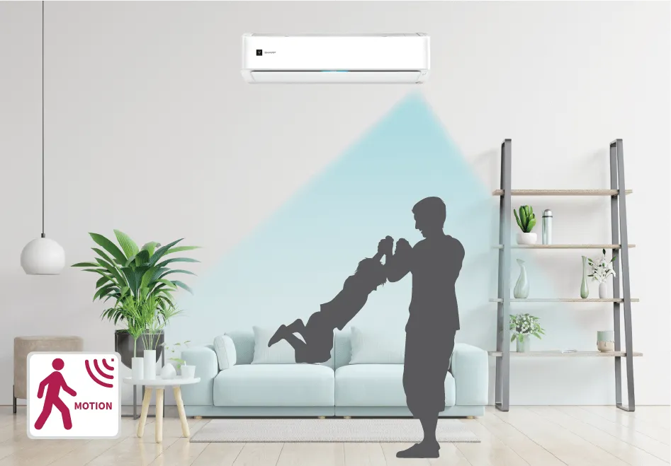 CHUCU Series Heat Pump Features | Motion Sensor Technology Image