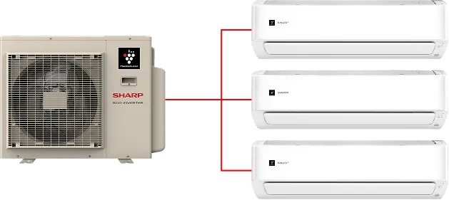 CHUCU Series Heat Pump Features | Single & Multi-Zone Configuration Image
