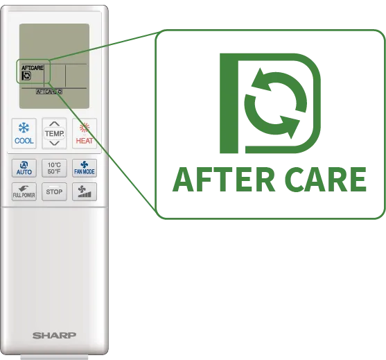 CHUCU Series Heat Pump Features | Aftercare Function Image