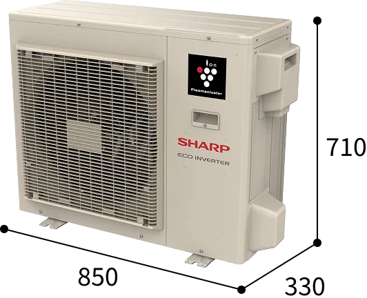 CHUCU Series Outdoor Unit Measurement Image