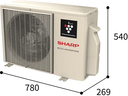 CHUCU Series Outdoor Unit Measurement Image