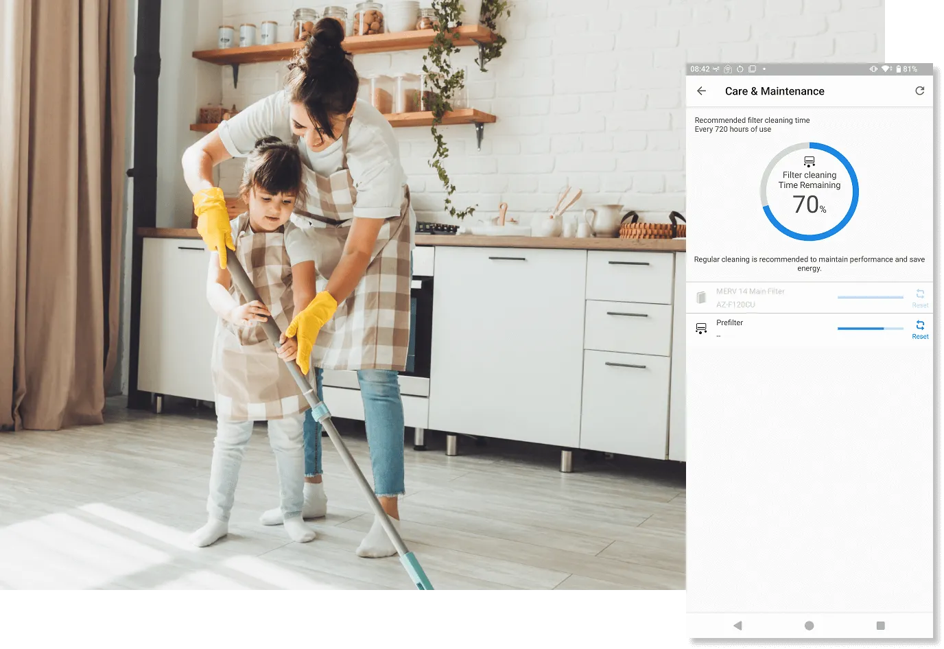 Sharp Air App Feature | Maintenance Alert Feature Image